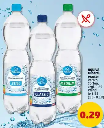 PENNY AQUIVA Mineralwasser Angebot