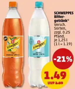 PENNY SCHWEPPES Bittergetränk Angebot