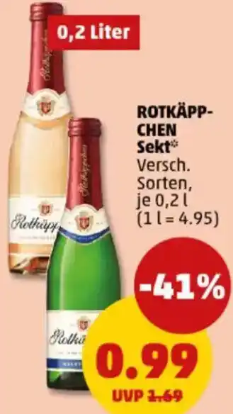 PENNY ROTKÄPPCHEN Sekt Angebot