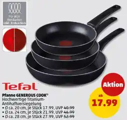 PENNY Tefal Pfanne GENEROUS COOK Angebot