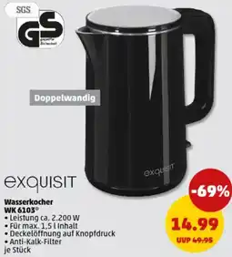 PENNY Exquisit Wasserkocher WK 6103 Angebot