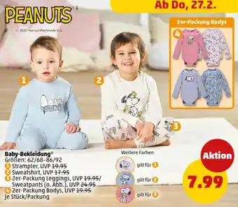 PENNY PEANUTS Baby-Bekleidung Angebot