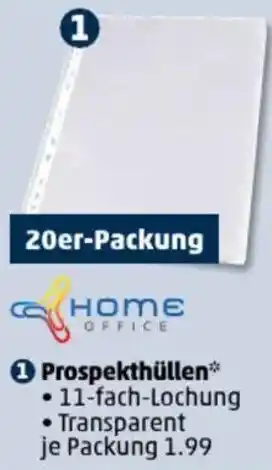 PENNY HOME OFFICE Prospekthüllen Angebot