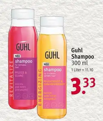 Rossmann Guhl shampoo Angebot
