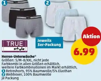 PENNY TRUE style Herren-Unterwäsche Angebot