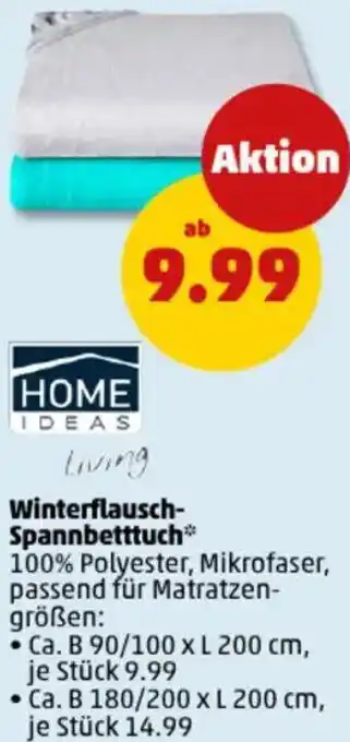 PENNY HOME IDEAS Living Winterflausch Spannbetttuch Angebot