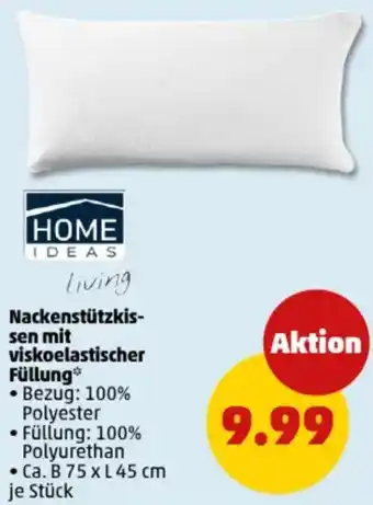 PENNY HOME IDEAS Living Nackenstützkissen mit viskoelastischer Füllung Angebot