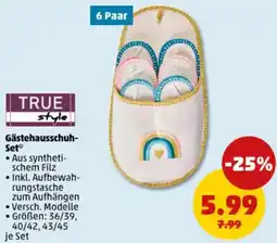 PENNY TRUE style Gästehausschuh Set Angebot