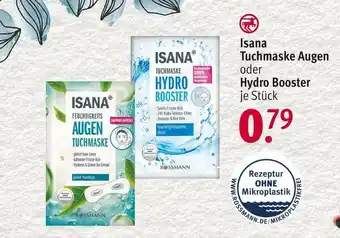 Rossmann Isana tuchmaske augen oder hydro booster Angebot