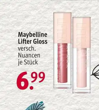 Rossmann Maybelline lifter gloss Angebot