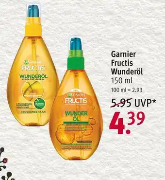 Rossmann Garnier fructis wunderöl Angebot