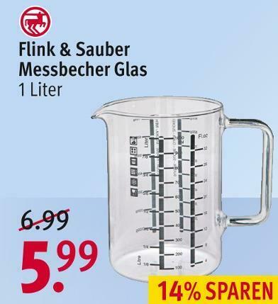 Flink & sauber messbecher glas Angebot bei Rossmann