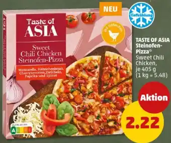 PENNY TASTE OF ASIA Steinofen Pizza Angebot