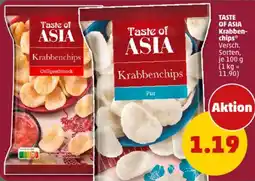 PENNY TASTE OF ASIA Krabbenchips Angebot