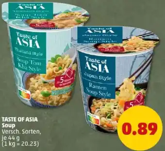 PENNY TASTE OF ASIA Soup Angebot