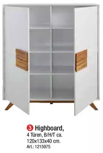 Zurbrüggen Highboard Angebot