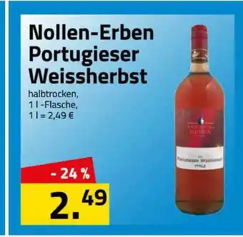 Logo Getränkemarkt Nollen-Erben Portugieser Weissherbst 1L Angebot