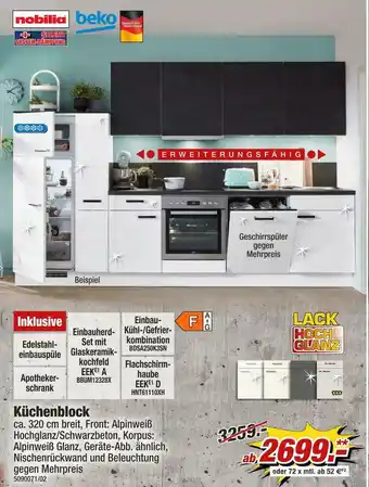 Poco Nobilia oder beko küchenblock Angebot