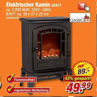 Poco Elektrischer kamin 22417 Angebot