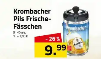 Logo Getränkemarkt Krombacher Pils Frische Fässchen 5L Angebot