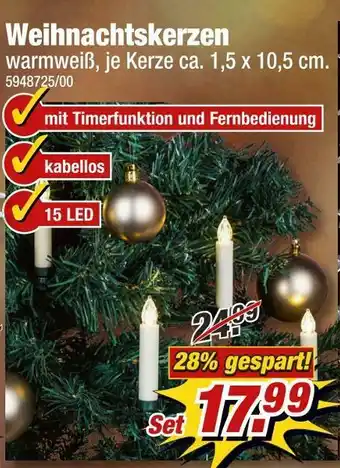 Poco Weihnachtskerzen Angebot