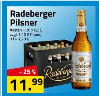 Logo Getränkemarkt Radeberger Pilsner 20x0,5L Angebot