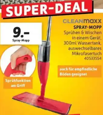 SCONTO Cleanmaxx Spray-Mopp Angebot