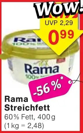 Wiglo Wunderland Rama Streichfett Angebot