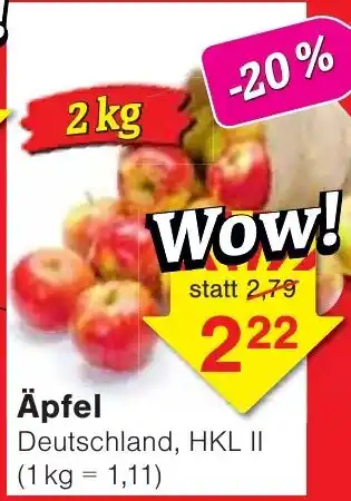 Wiglo Wunderland Äpfel Angebot