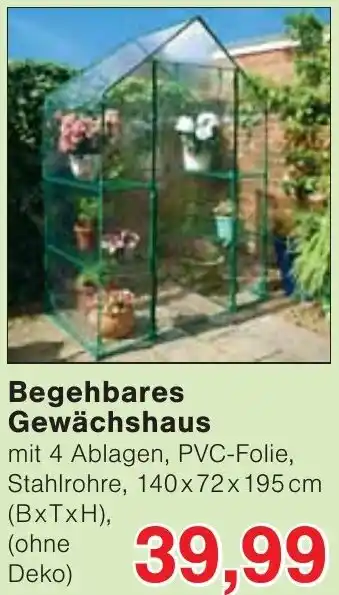 Wiglo Wunderland Begehbares Gewächshaus Angebot