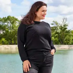 NKD Damen-Pullover mit U-Boot-Ausschnitt, große Größen Angebot