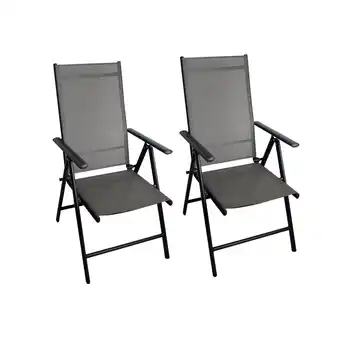 Netto Marken-Discount CHILLROI Klappsessel Aluminium 2er Set Gartenstuhl klappbar Campingstuhl Angebot