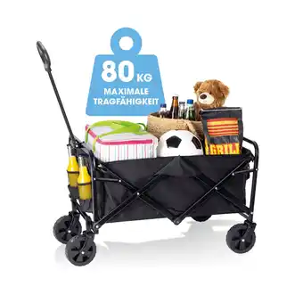 Netto Marken-Discount EASYmaxx Bollerwagen faltbar schwarz Angebot