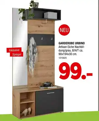 Osca Möbel Garderobe urbino Angebot