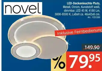 Zurbrüggen Novel led-deckenleuchte pluto Angebot