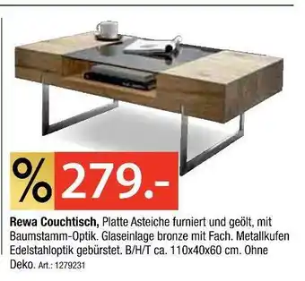 Zurbrüggen Rewa couchtisch Angebot