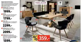 Zurbrüggen Voglauer modernes speisezimmerprogramm taurino Angebot