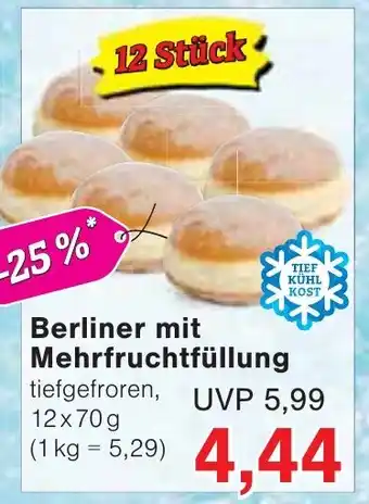 Wiglo Wunderland Berliner mit Mehrfruchtfüllung Angebot