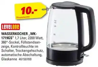 Höffner LevelOne WASSERKOCHER ,,WK- 1719GS" Angebot