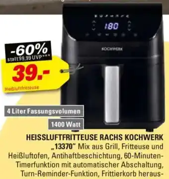 Höffner HEISSLUFTFRITTEUSE RACHS KOCHWERK ,,13370" Angebot