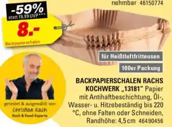 Höffner BACKPAPIERSCHALEN RACHS KOCHWERK ,,13181" Angebot