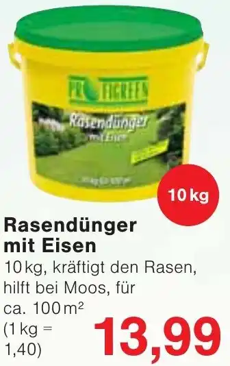 Wiglo Wunderland Rasendünger mit Eisen Angebot