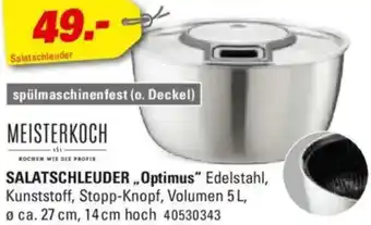 Höffner MEISTERKOCH SALATSCHLEUDER ,,Optimus" Angebot