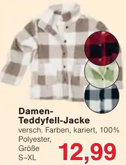 Wiglo Wunderland Damen Teddyfell-Jacke Angebot