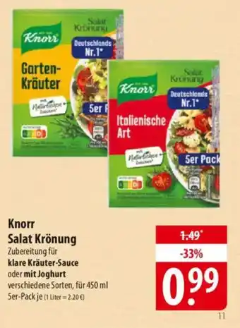 Famila Nord Ost Knorr Salar Krönung Angebot