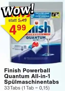 Wiglo Wunderland Finish Powerball Quantum All-in-1 Spülmaschinentabs Angebot