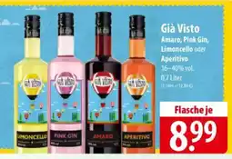 Famila Nord Ost Già Visto Amaro, Pink Gin, Limoncello oder Aperitivo 16-40% vol. Angebot