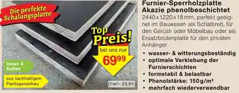 Wiglo Wunderland Furnier-Sperrholzplatte Akazie phenolbeschichtet Angebot