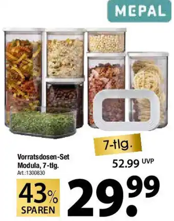 Zurbrüggen MEPAL Vorratsdosen-Set Modula, 7-tlg. Angebot