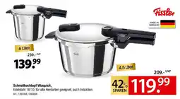 Zurbrüggen Fissler Schnellkochtopf Vitaquick Angebot